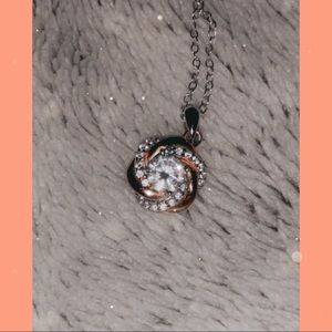 James Avery rose gold knot necklace